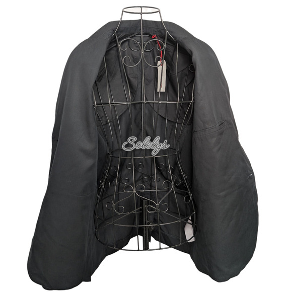 Zadig & Voltaire Défilé 2023 NWT Vanille Oversized Lyocell Blazer Black XS 34 - Picture 8 of 10